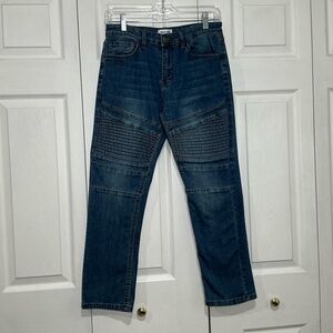 🤎 Ring of Fire Slim Blue Denim Jeans - Boys 16 Slim